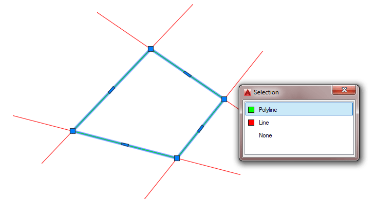 Selection, Polyline, line, none