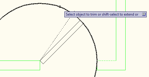 Drawing a door in AutoCAD