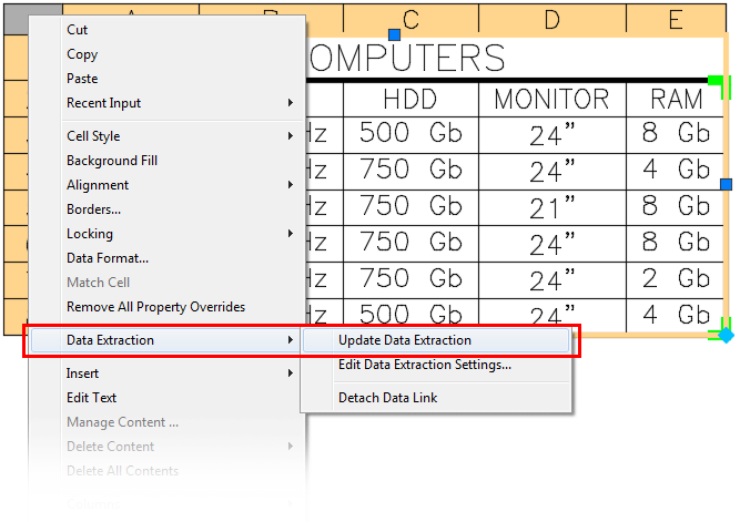 Data Extraction, Update Data Exctraction