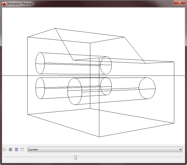 Animation preview, cylinders, blocks, current