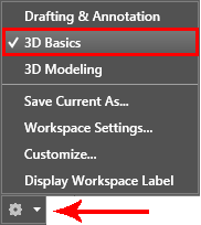 3d basics, settings, workspace