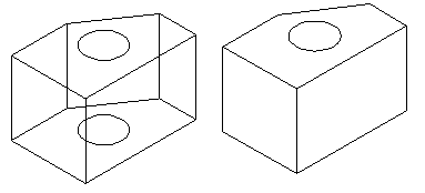 Before and after the HIDE command