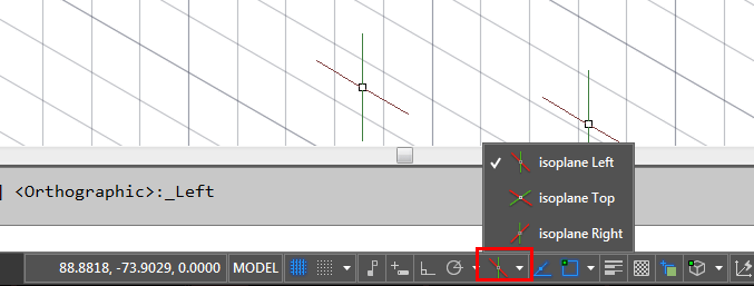 Isodraft icon in AutoCAD