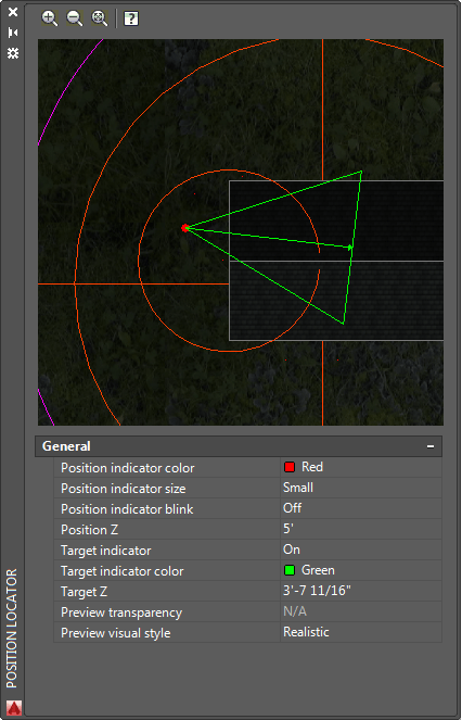 position locator palette 