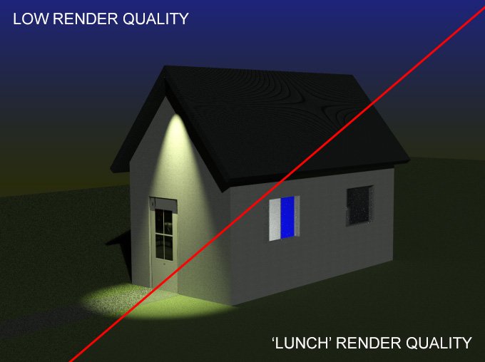 Render quality low, LUNCH render quality