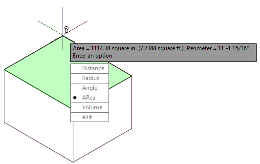 Area Measurements in AutoCAD