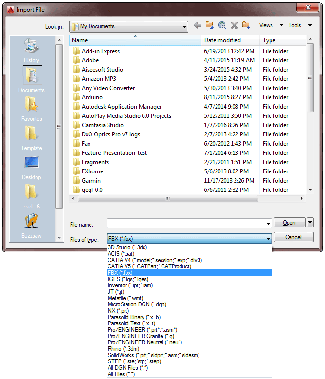 Import command in AutoCAD