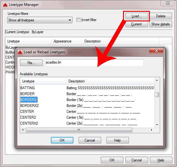 Loading Linetypes in AutoCAD