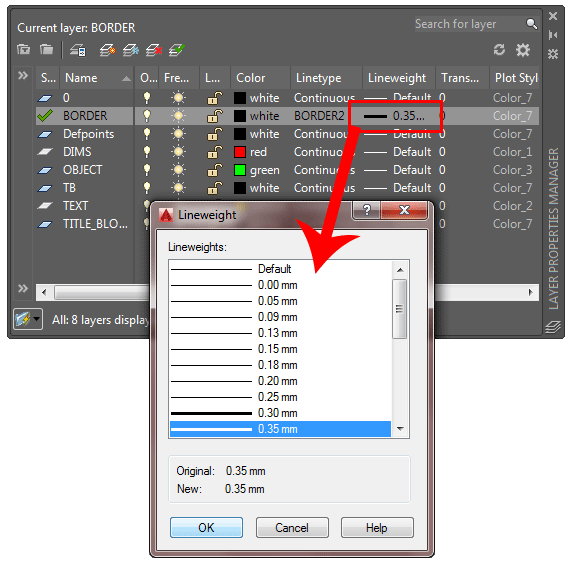 Linetypes And Lineweights AutoCAD Tutorial And Videos