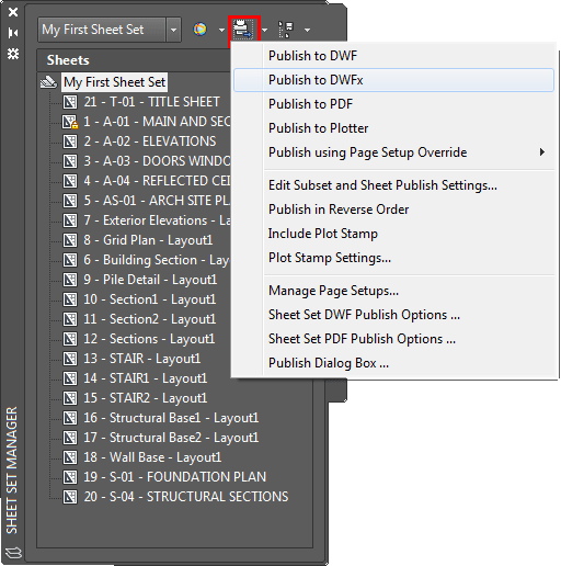 Plotting a Sheet Set in AutoCAD