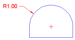 Radius Dimension in AutoCAD