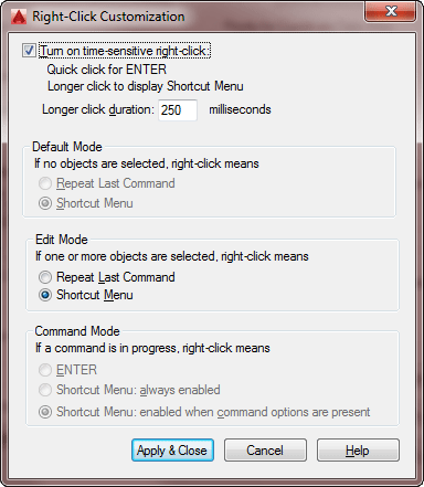 Right-Click Customization in AutoCAD