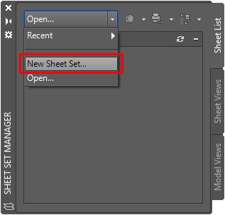 Sheetset Manager in AutoCAD