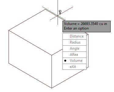 Volume Measurement in AutoCAD