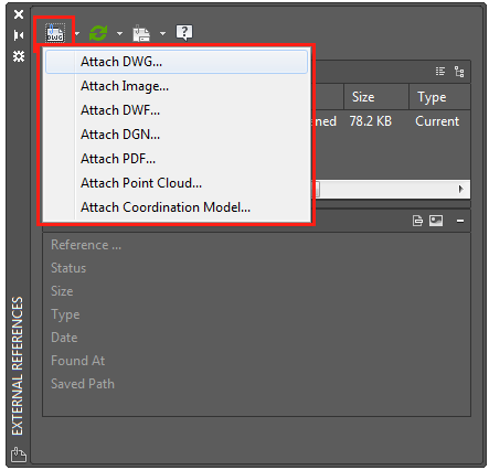 Xref Palette in AutoCAD 2007